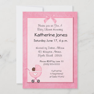 African American Baby Shower Invitations