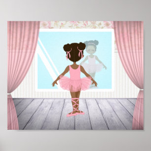 African American Ballerina Poster