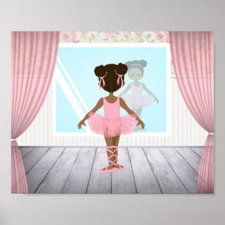 African American Ballerina Poster