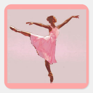 african american ballerina sticker