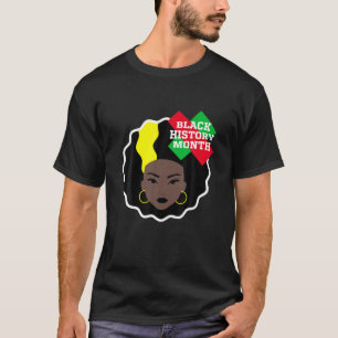 African American Beauty Queen Girls Black History T-Shirt