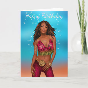 African American Birthday Card