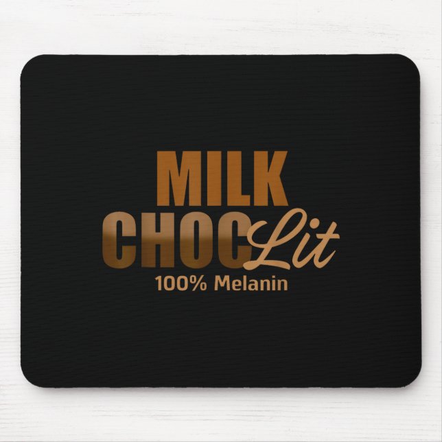 African American Black Afro Women Milk Choc-lit 10 Mouse Mat (Front)