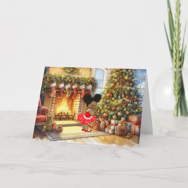 African American, Black Child, Christmas Card (Front)