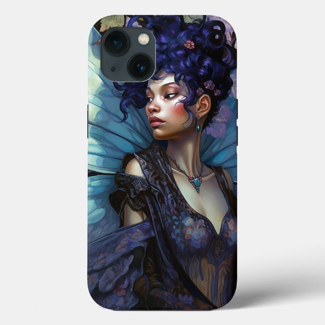 African American Black Fairy Fantasy Art Case-Mate iPhone Case (Back)