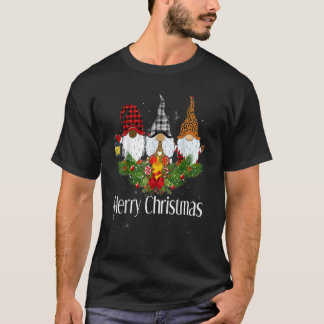 African American black Gnome Christmas T-Shirt