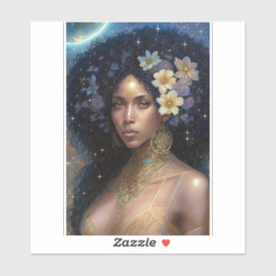 African American Black Goddess Queen Fantasy Art