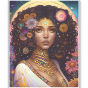 African American Black Goddess Queen Fantasy Art