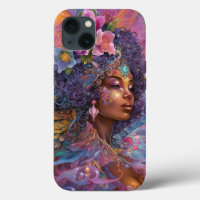 African American Black Goddess Queen Fantasy Art C