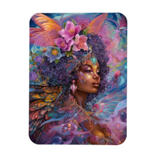 African American Black Goddess Queen Fantasy Art M Magnet