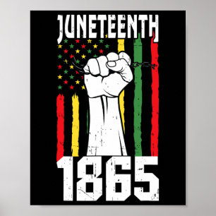African American Black History 1865 Juneteenth 2 Poster