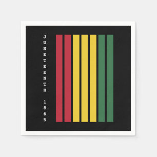 African American Black History Juneteenth 1865 Napkin