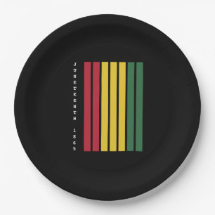 African American Black History Juneteenth 1865 Paper Plate