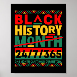 African American Black History Month 24 7 375 Mens Poster