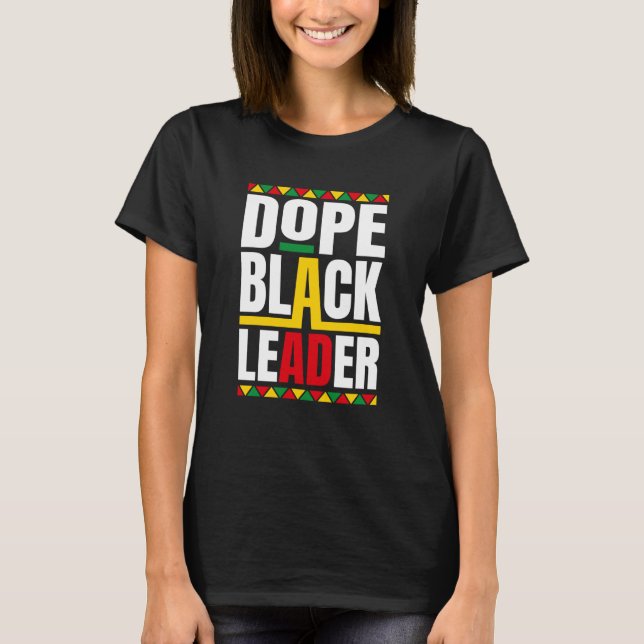 African American Black History Month Black Leaders T-Shirt (Front)