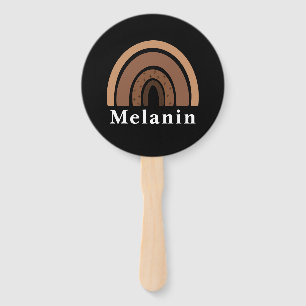 African American Black History Month Melanin Hand Fan