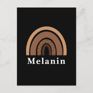 African American Black History Month Melanin Postcard