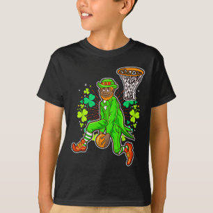 African American Black Leprechaun Bysketbyll St Pa T-Shirt