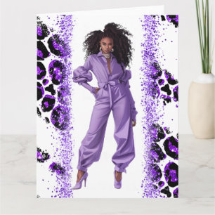 African American Black Queen Melanin Sista Shopp Card