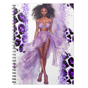 African American Black Queen Melanin Sista Shopp Notebook