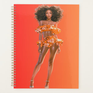 African American Black Queen Melanin Sista Shopp Planner