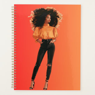 African American Black Queen Melanin Sista Shopp Planner