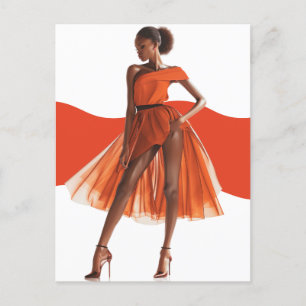 African American Black Queen Melanin Sista Shopp Postcard