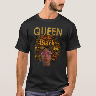 African American Black Queen Natural Curly Mother T-Shirt