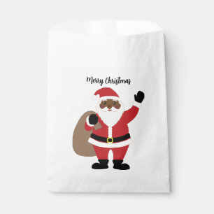 African American Black Santa Claus  Favour Bags