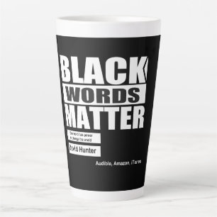 African American Black words matter Latte Mug