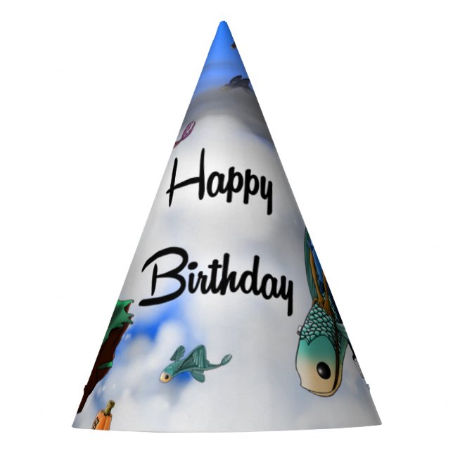 African American Boy Birthday Party Hat (Front)