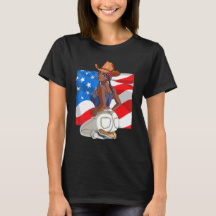 African American Braids 4th Of July Black American T-Shirt