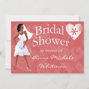 African American Bridal Shower Invitation