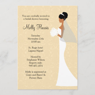 African American Bridal Shower Invitation