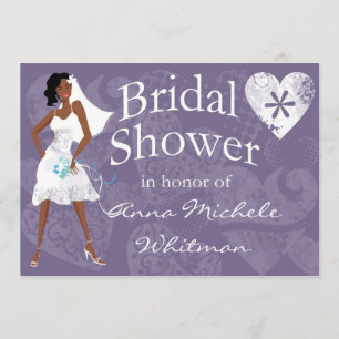 African American Bridal Shower Invitation