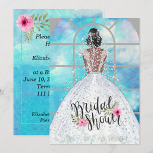 African American Bridal Shower Invitation