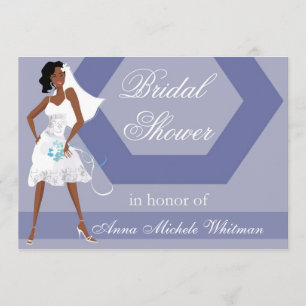 African American Bridal Shower Invitation