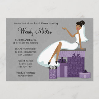 African American Bridal Shower Invitation
