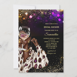 African American Bridal Shower Invitations