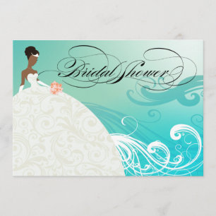 AFRICAN AMERICAN BRIDE ~ Bridal Shower Invitation