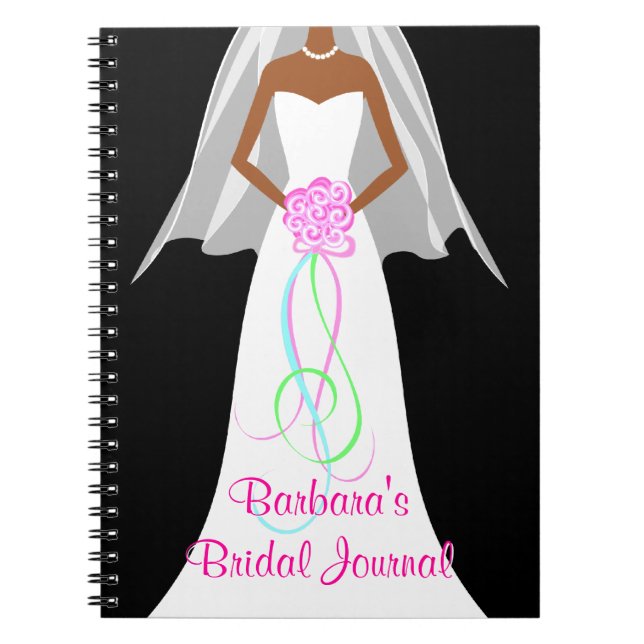 African American Brides - Wedding Journal Notebook (Front)