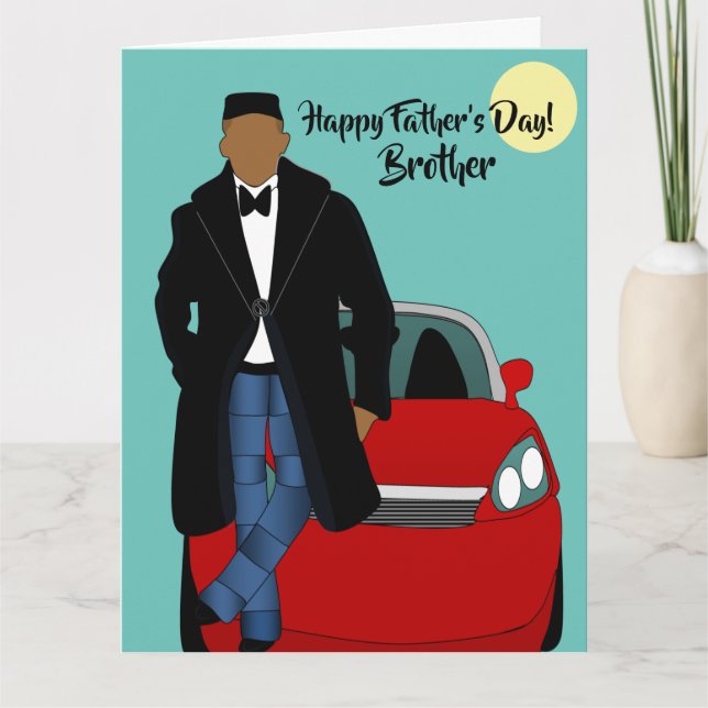 African American Brother Father's Day Card (Front)