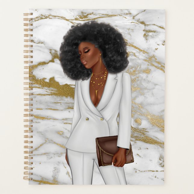 African-American CEO Boss Woman Planner (Front)