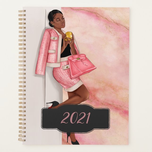 African-American CEO Boss Woman Planner (Front)
