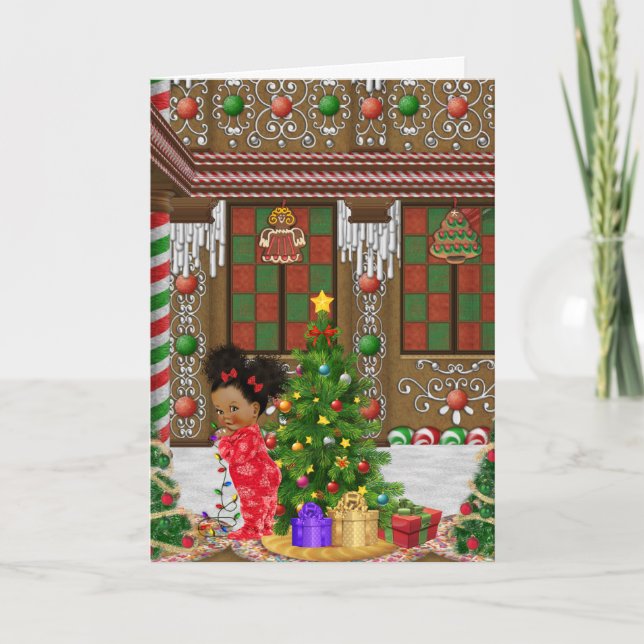 African American Child Christmas Card (Front)