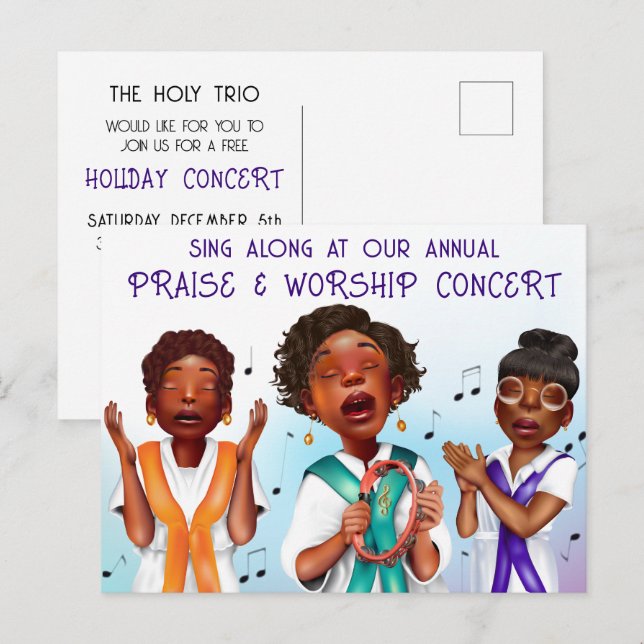 African American Choir Concert Holiday (Front/Back)