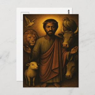 African American Christian Art Postcard