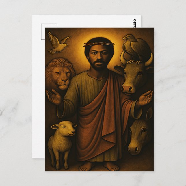 African American Christian Art Postcard (Front/Back)