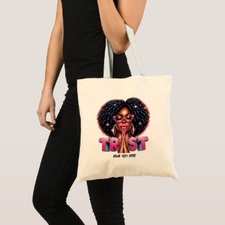African American Christian “Trust” Inspirational Tote Bag