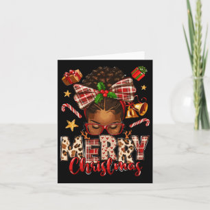 African American Christmas African Black Women Mum Card